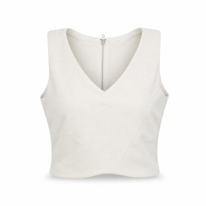 Womens UK Size 12 New Look Grey Cropped Tank