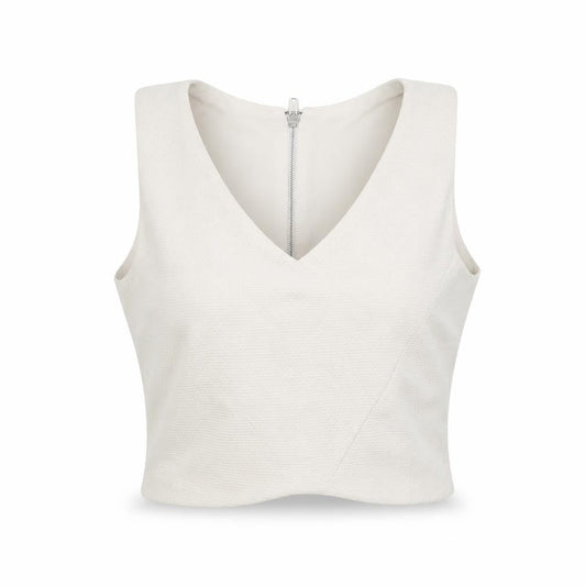 Womens UK Size 12 New Look Grey Cropped Tank