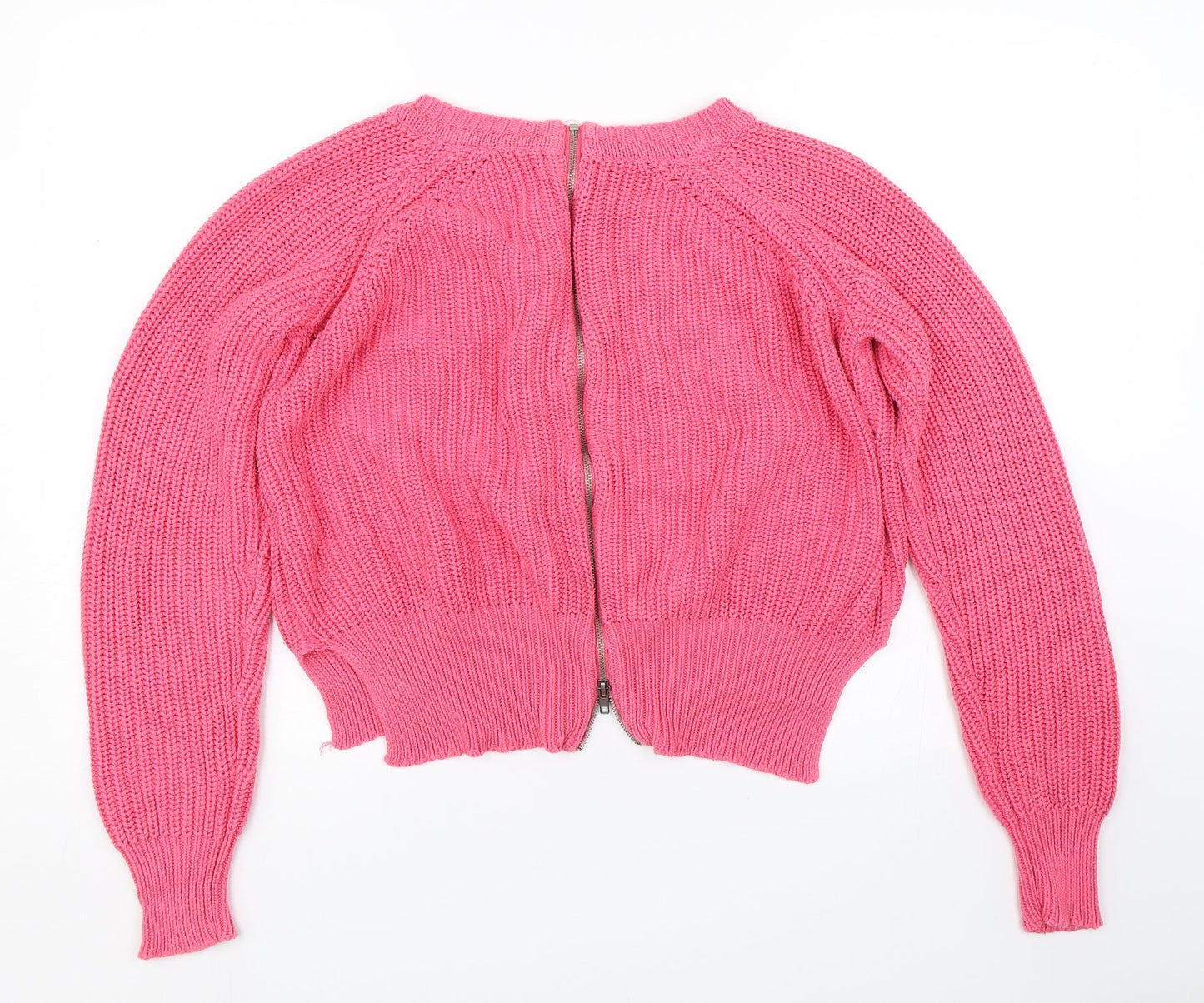 MISS MILLA Womens Pink   Full Zip Sweatshirt Size XL