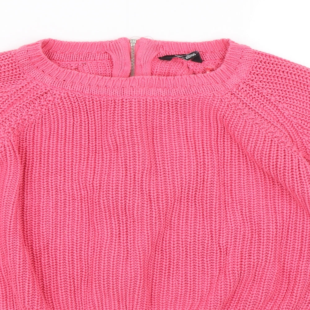 MISS MILLA Womens Pink   Full Zip Sweatshirt Size XL