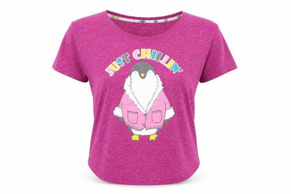 Matalan Womens Purple   Top Pyjama Top Size XS  - Penguin