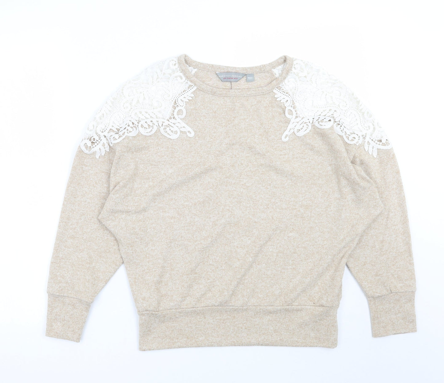 Dorothy Perkins Womens Beige   Pullover Jumper Size 10