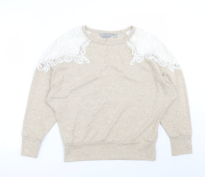 Dorothy Perkins Womens Beige   Pullover Jumper Size 10