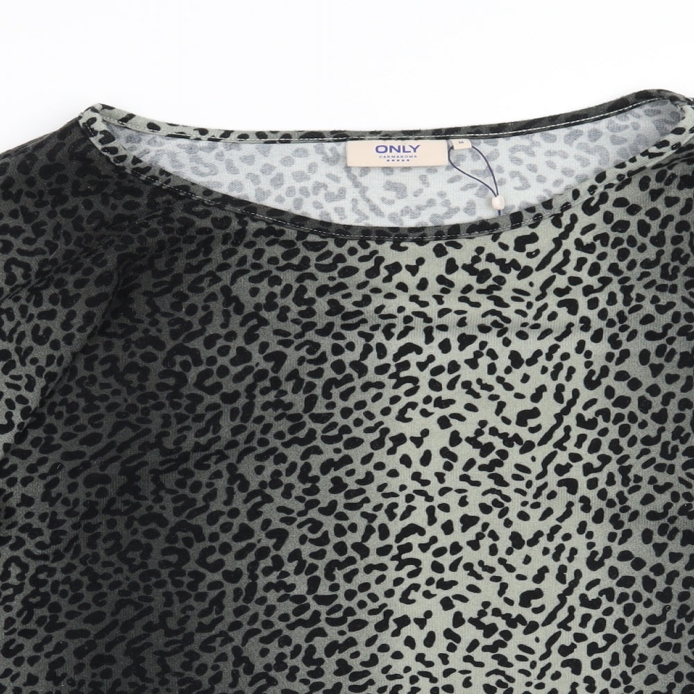Womens UK Size M Only Grey Pullover Jumper
