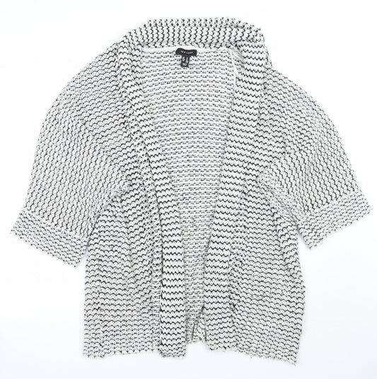 Womens UK Size M Newlook White Cardigan Jumper