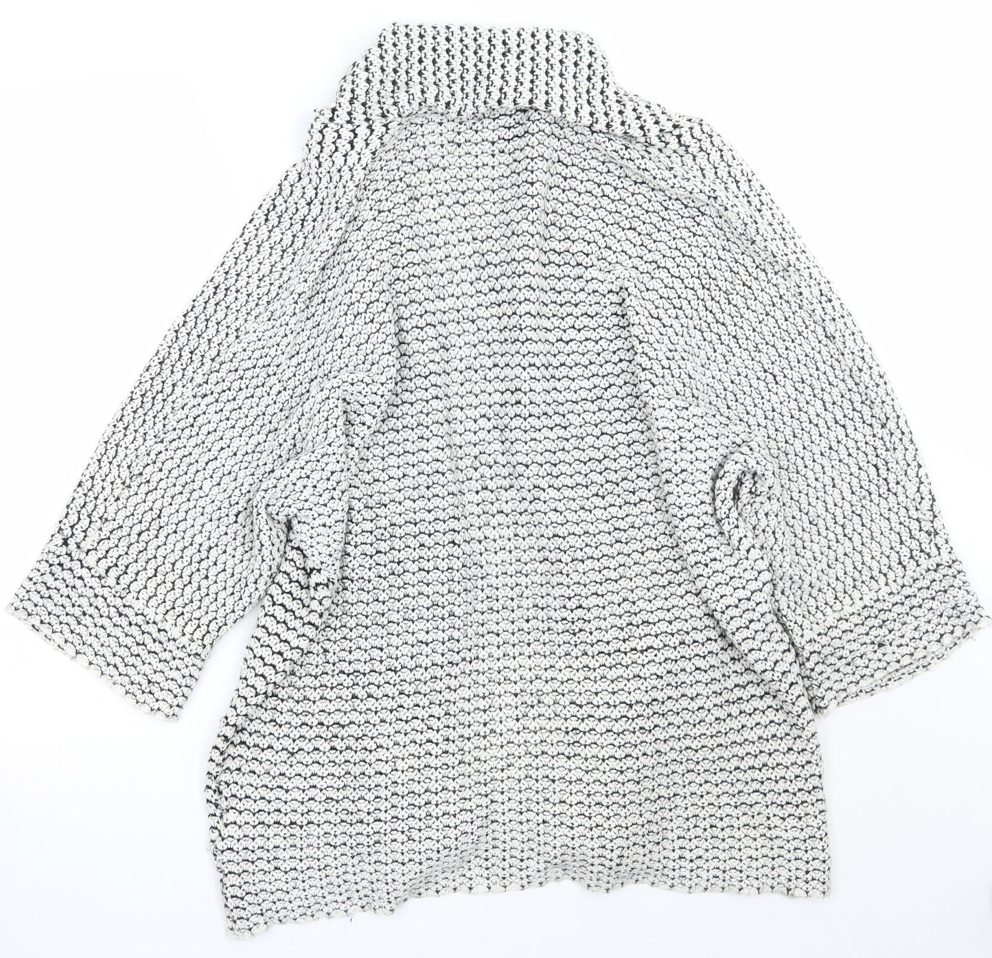Womens UK Size M Newlook White Cardigan Jumper