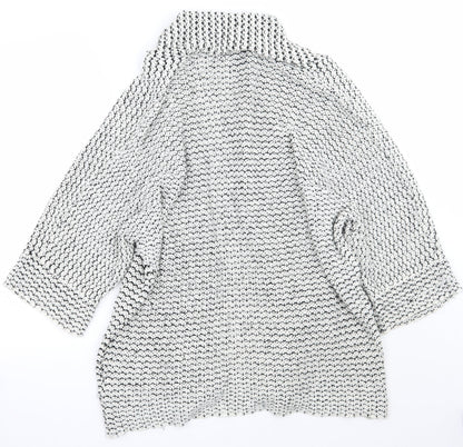 Womens UK Size M Newlook White Cardigan Jumper