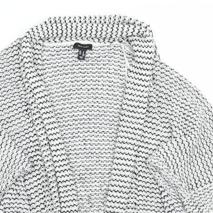 Womens UK Size M Newlook White Cardigan Jumper