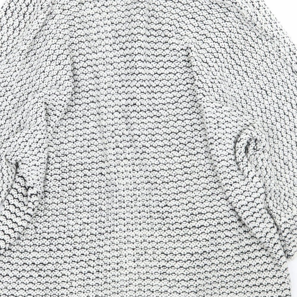 Womens UK Size M Newlook White Cardigan Jumper