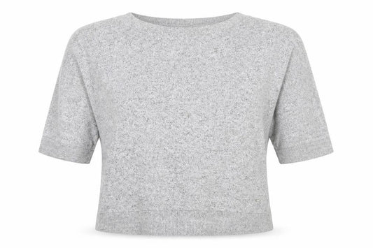 Womens UK Size 8 F&F Grey Basic T-Shirt