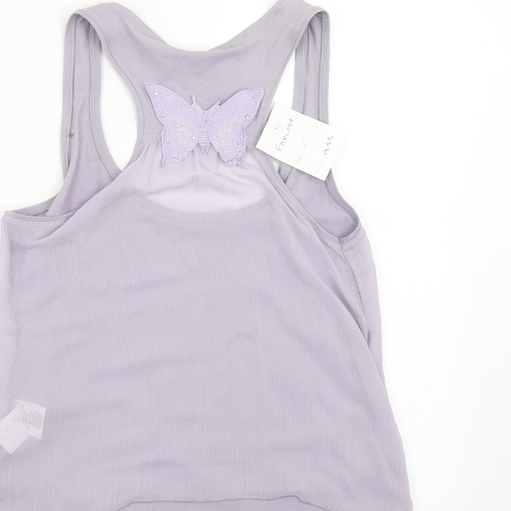 muchacha Womens Purple   Basic Blouse Size XL