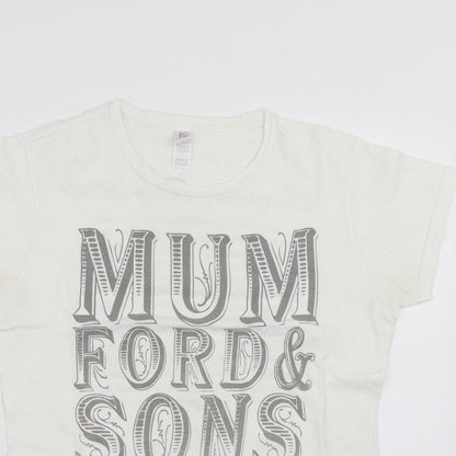 Womens UK Size M Gildan White Basic T-Shirt