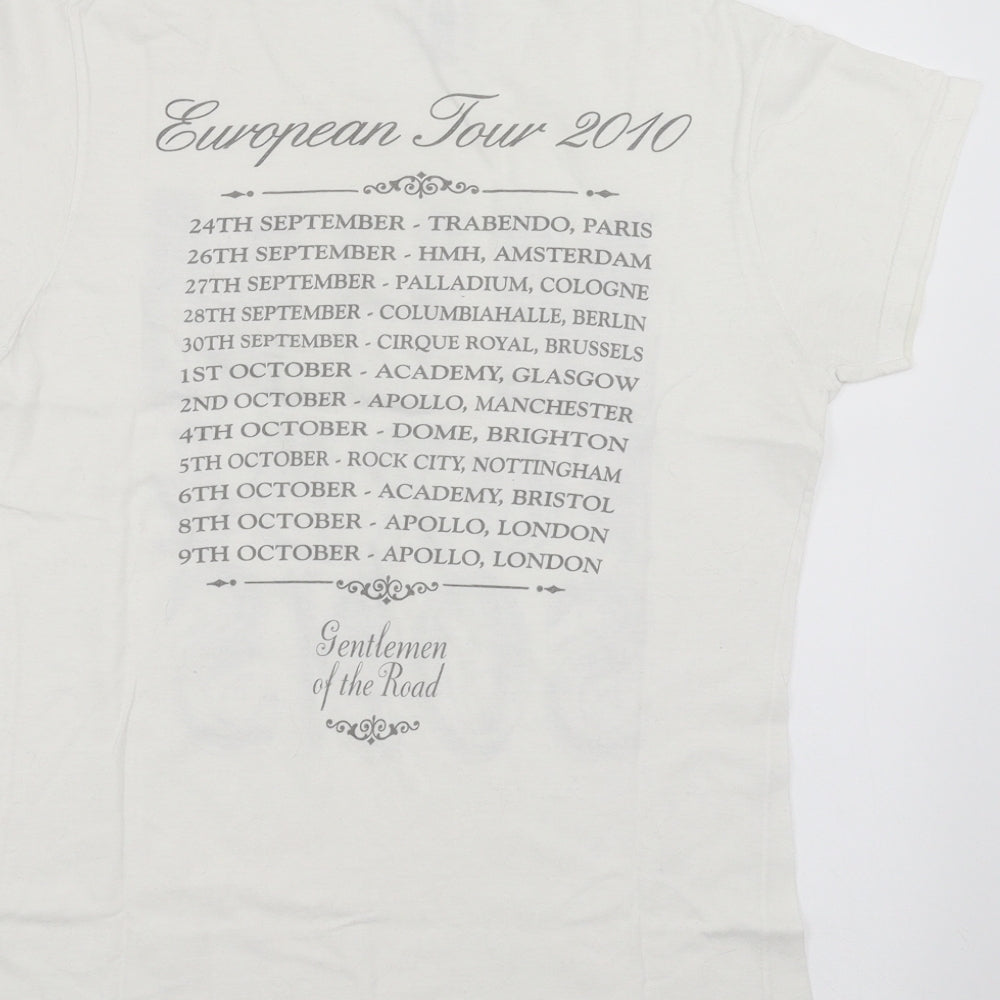 Womens UK Size M Gildan White Basic T-Shirt