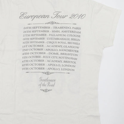 Womens UK Size M Gildan White Basic T-Shirt