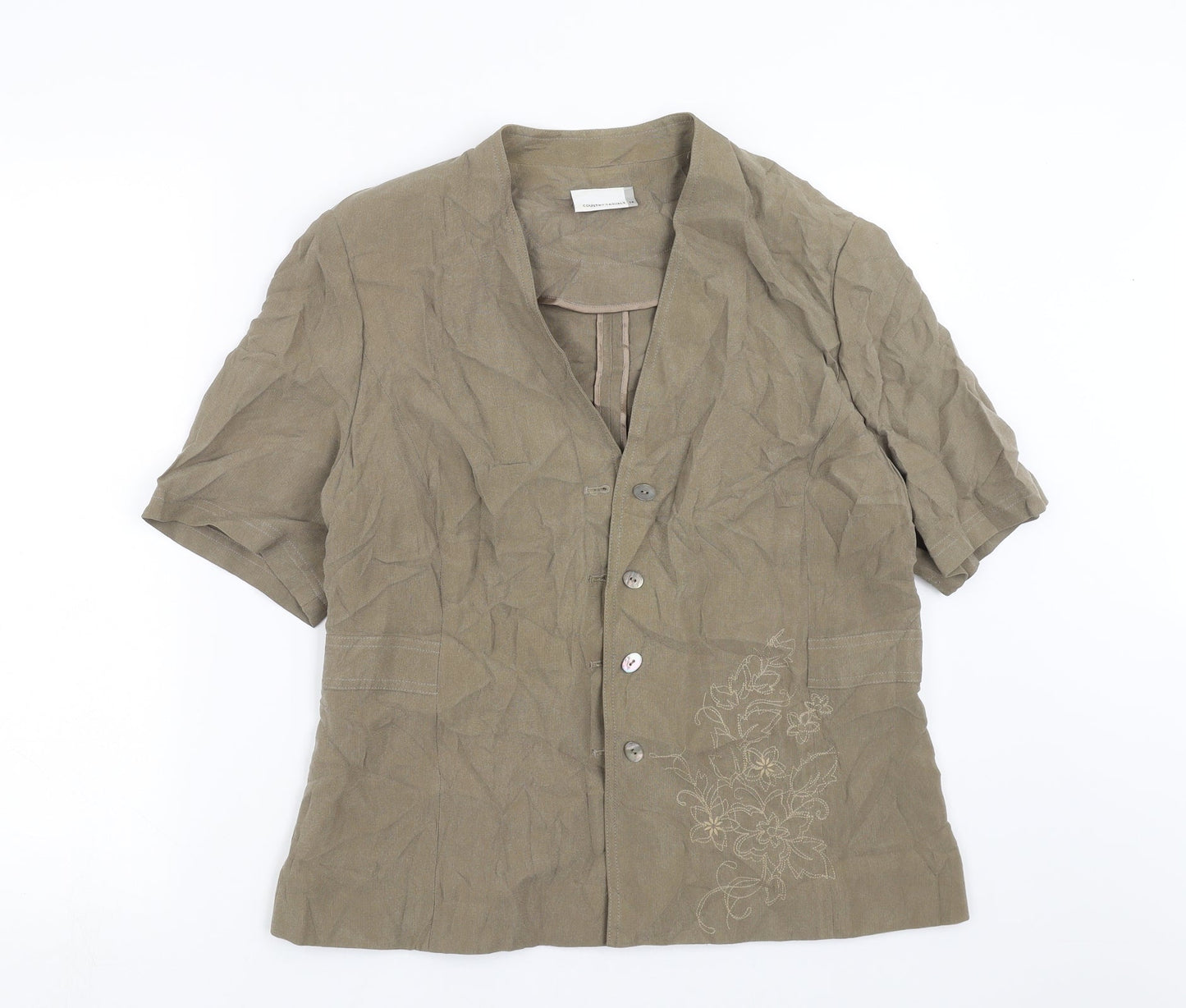 Womens UK Size 10 Country Casuals Green Jacket