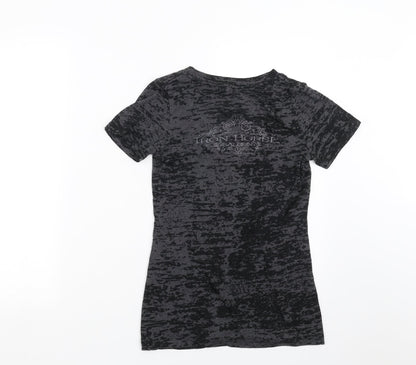 Womens UK Size M Next Level Black Basic T-Shirt