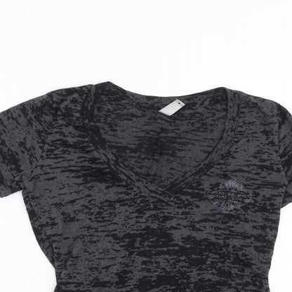 Womens UK Size M Next Level Black Basic T-Shirt