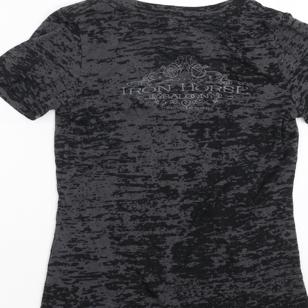 Womens UK Size M Next Level Black Basic T-Shirt