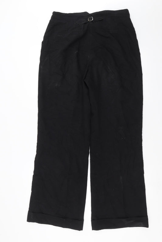 Womens UK Size 10 NEXT Regular Fit  Black Trousers