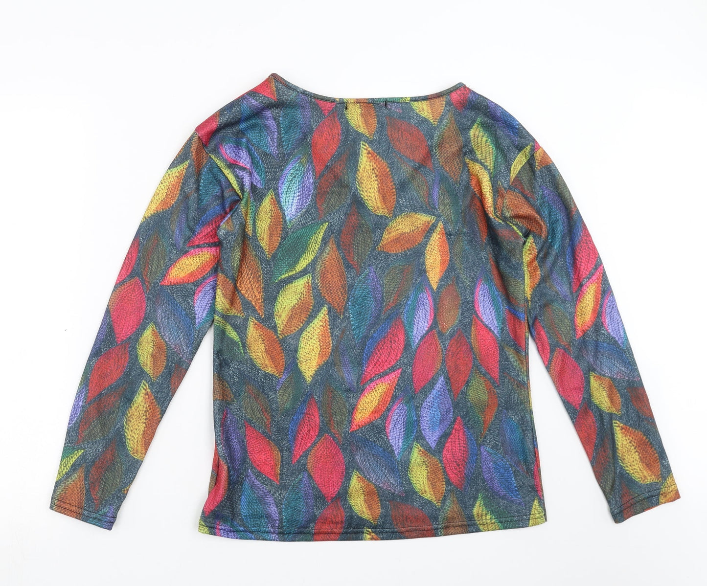 MissLook Womens Multicoloured Geometric  Basic T-Shirt Size S