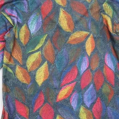 MissLook Womens Multicoloured Geometric  Basic T-Shirt Size S