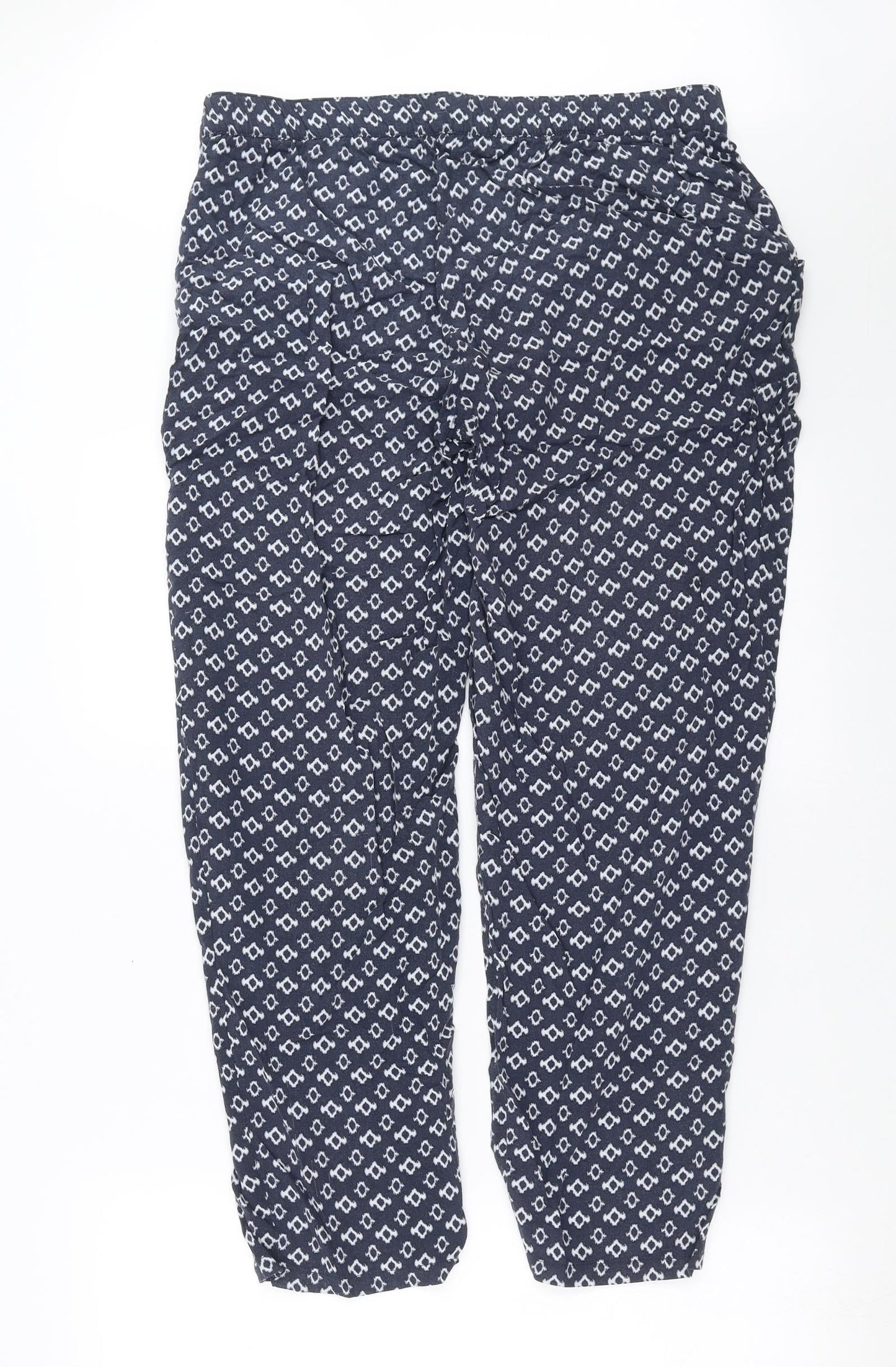 Betty Barclay Womens Blue Geometric  Trousers  Size 34 in L29 in