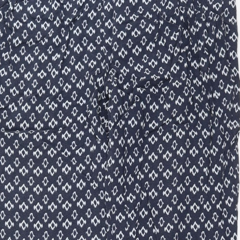 Betty Barclay Womens Blue Geometric  Trousers  Size 34 in L29 in