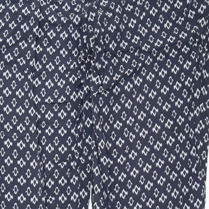 Betty Barclay Womens Blue Geometric  Trousers  Size 34 in L29 in