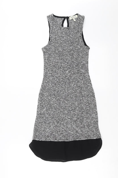 Monteau Womens Grey  Knit Tank Dress  Size S