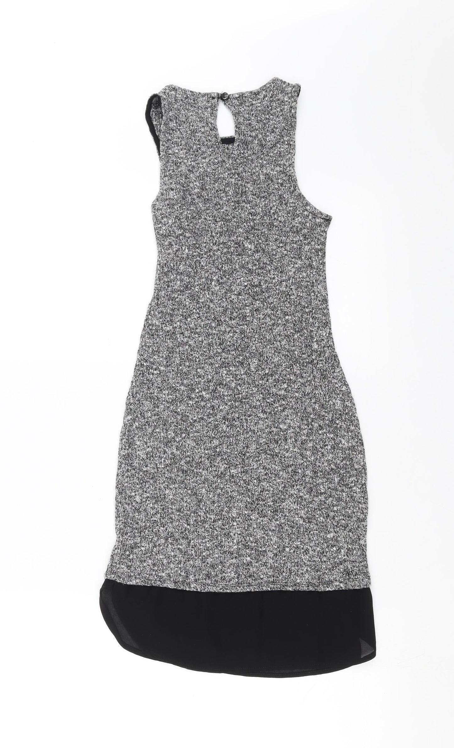 Monteau Womens Grey  Knit Tank Dress  Size S