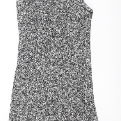 Monteau Womens Grey  Knit Tank Dress  Size S
