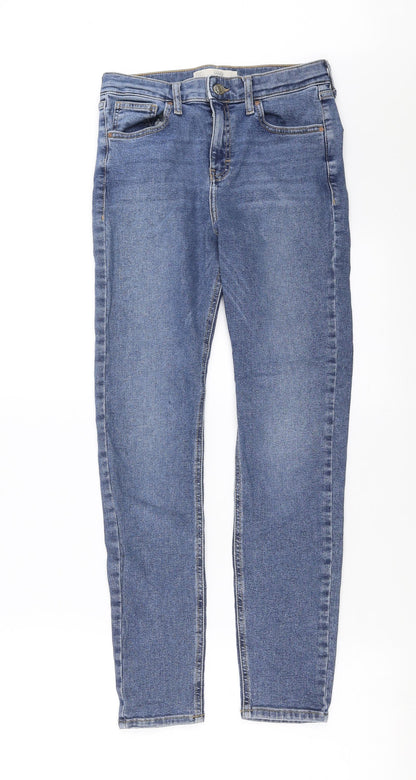 Topshop Womens Blue  Denim Skinny Jeans Size 26 in L28 in