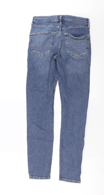 Topshop Womens Blue  Denim Skinny Jeans Size 26 in L28 in