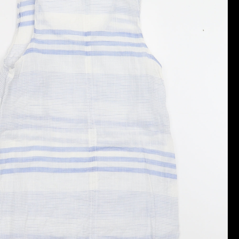 Primark Womens Blue Striped  Basic Blouse Size 12