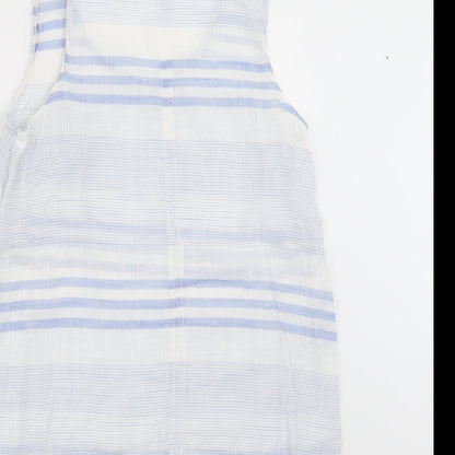 Primark Womens Blue Striped  Basic Blouse Size 12