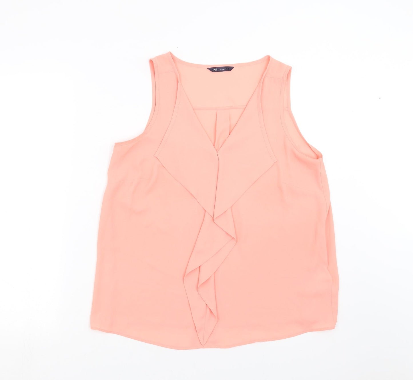 Womens UK Size 10 Marks and Spencer Pink Basic Blouse