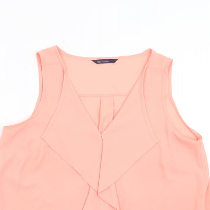 Womens UK Size 10 Marks and Spencer Pink Basic Blouse
