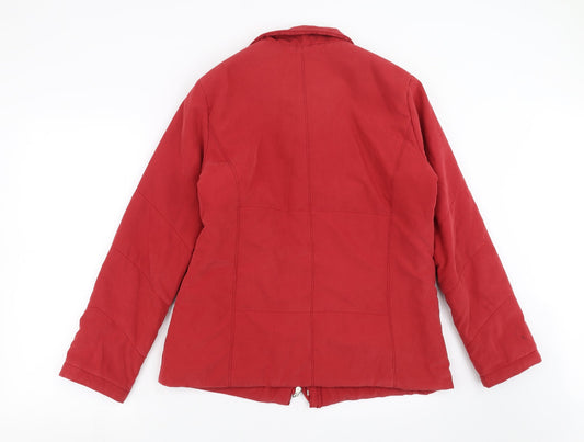 Womens UK Size M Eleganze Red Jacket