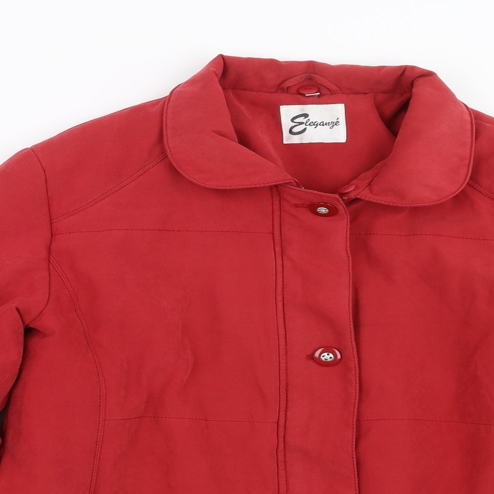 Womens UK Size M Eleganze Red Jacket