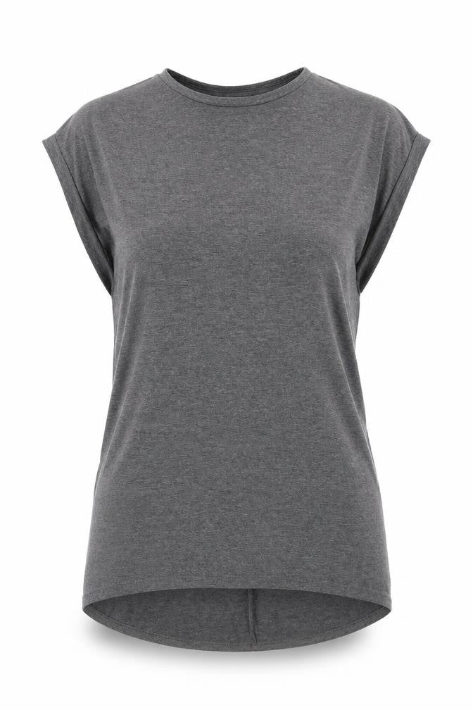 Womens UK Size S New Look Grey Tunic Blouse