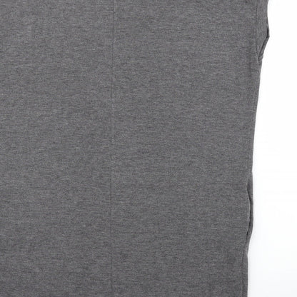 Womens UK Size S New Look Grey Tunic Blouse