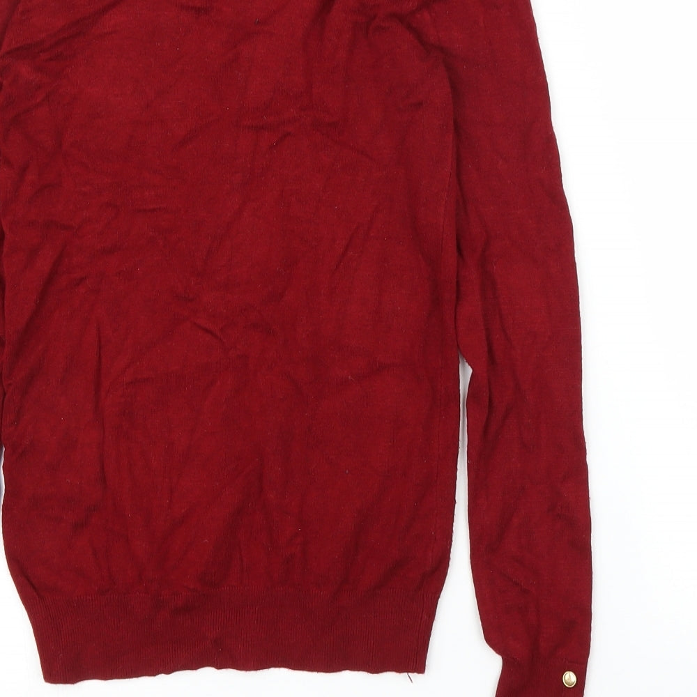 Womens UK Size S Zara Purple Pullover Jumper