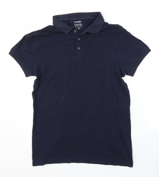 George Mens Blue    Polo Size M