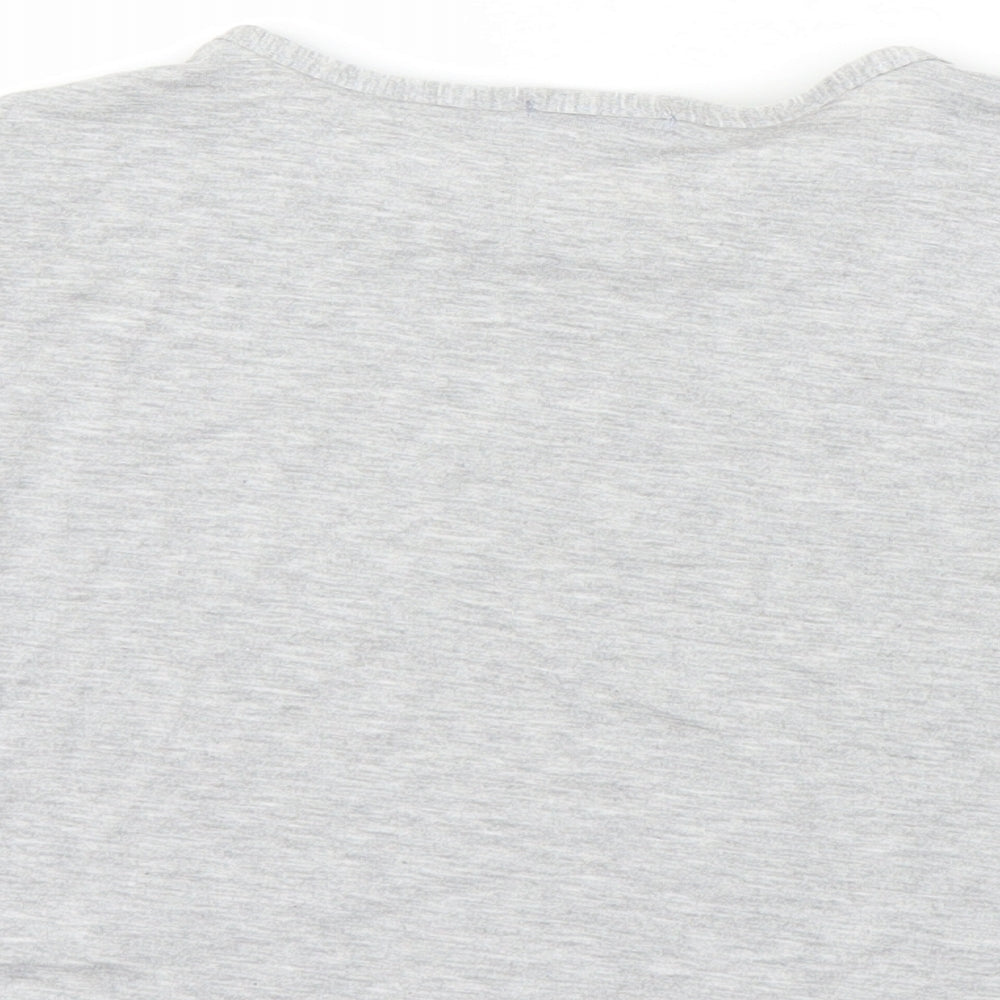 I SAW IT FIRST Womens Grey   Cropped T-Shirt Size 8