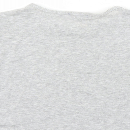 I SAW IT FIRST Womens Grey   Cropped T-Shirt Size 8