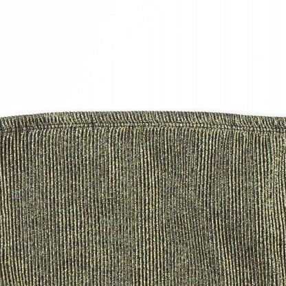 Womens UK Size S Select Gold Cropped Blouse