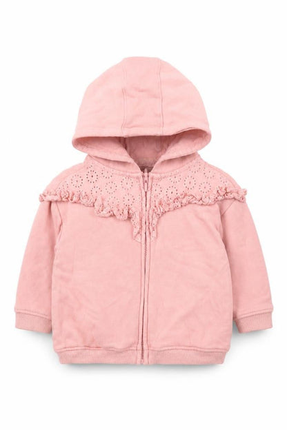 NEXT Girls Pink   Full Zip Jumper Size 9-12 Months