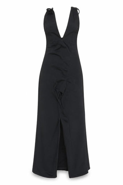 PRETTYLITTLETHING Womens Black   A-Line  Size S  - Split down front