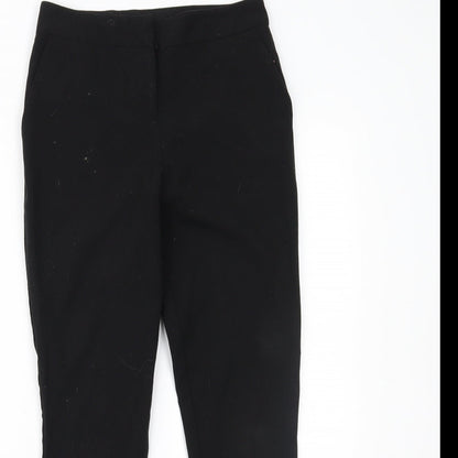 George Girls Black   Cropped Trousers Size 9-10 Years