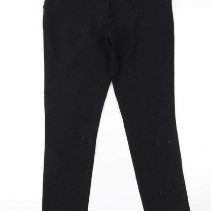 George Girls Black   Cropped Trousers Size 9-10 Years
